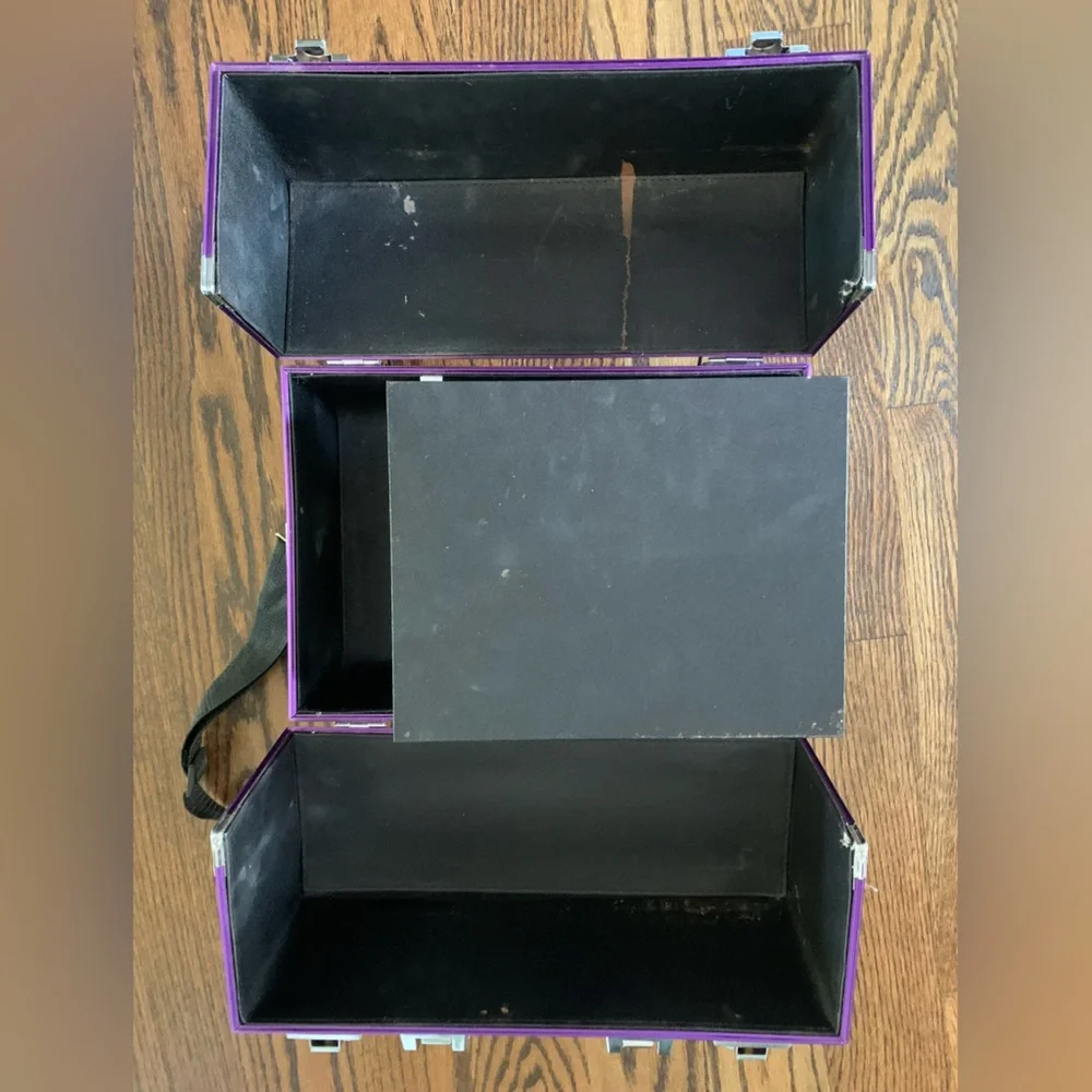 Younique Elegant Purple and Black Makeup Organizer